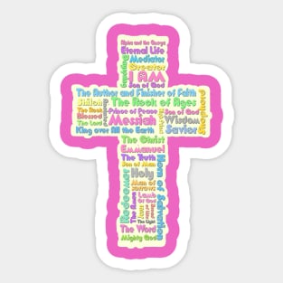 Titles and names of Jesus Sticker